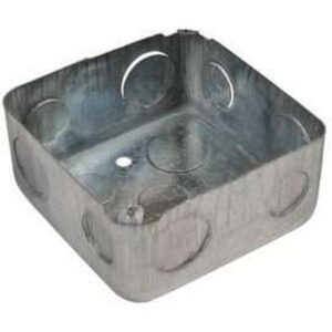 Cajetin Cuadrado 4x4x3/4  - Lamina 1.00mm